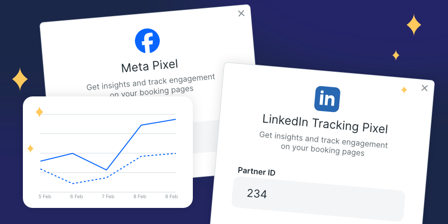 linkedin tracking and meta pixel with youcanbookme