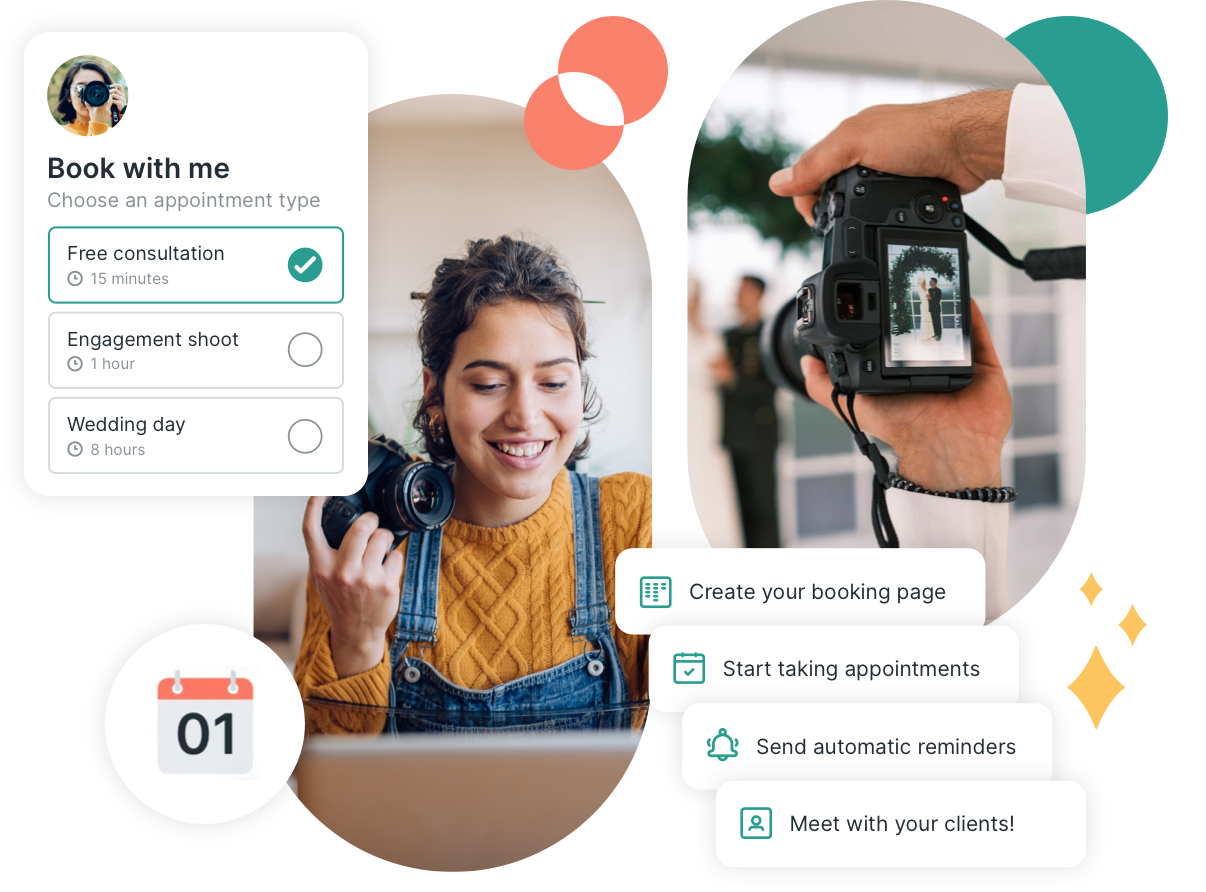 Booking software for photographers