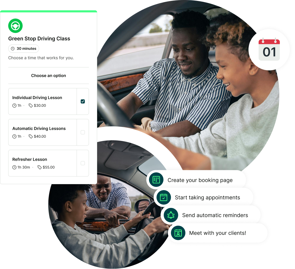 Driving Class scheduling software