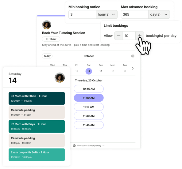 customize availability for your scheduling page