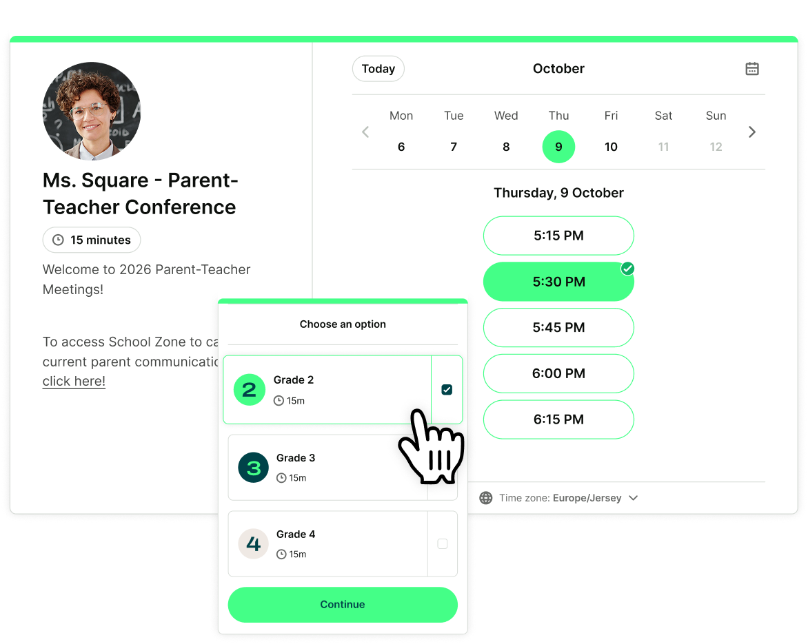 Parent Teacher Conference Scheduler