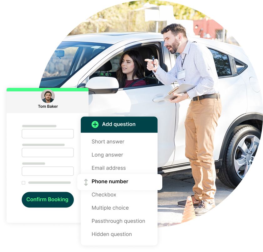 driving class booking form
