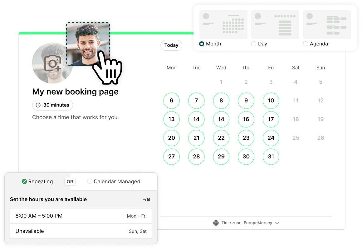 Home services - customize your booking page
