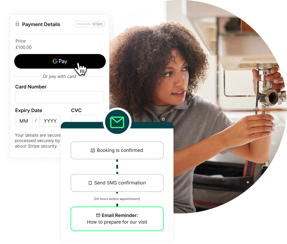 home services - take payments before appointments
