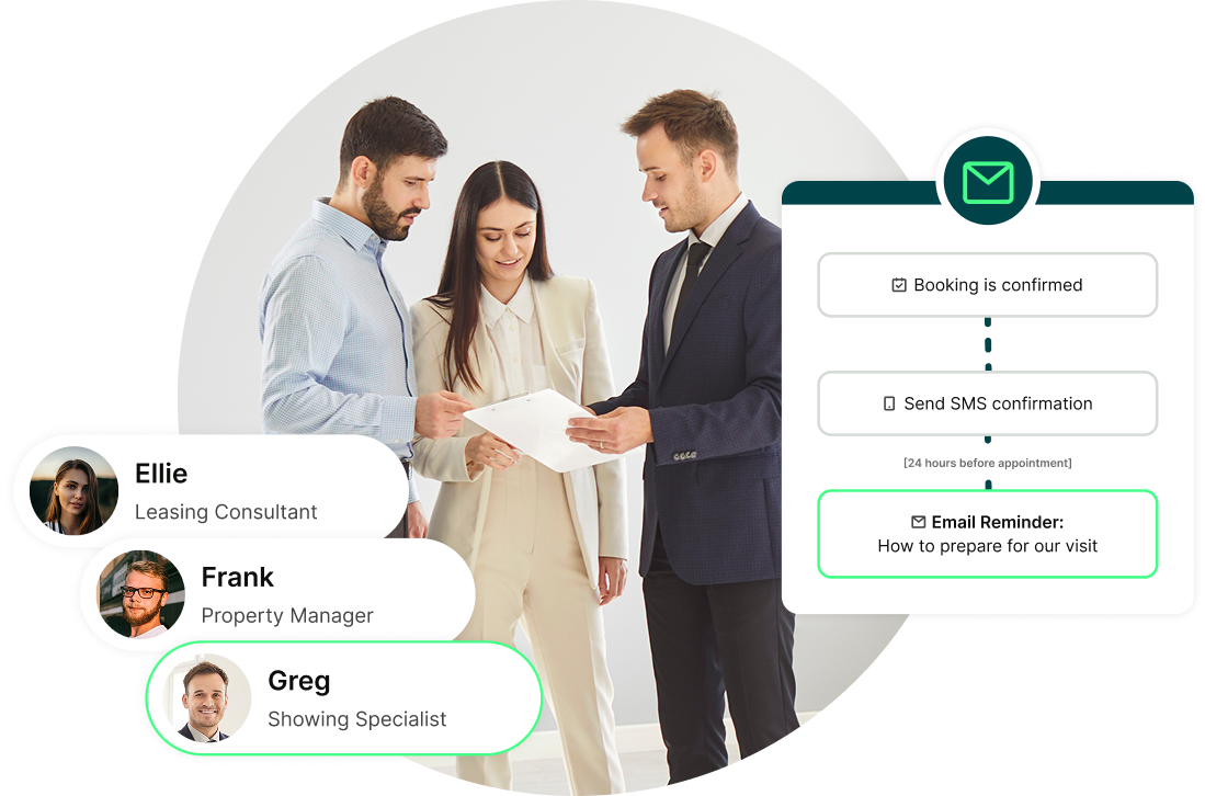 automate booking notifications - property management