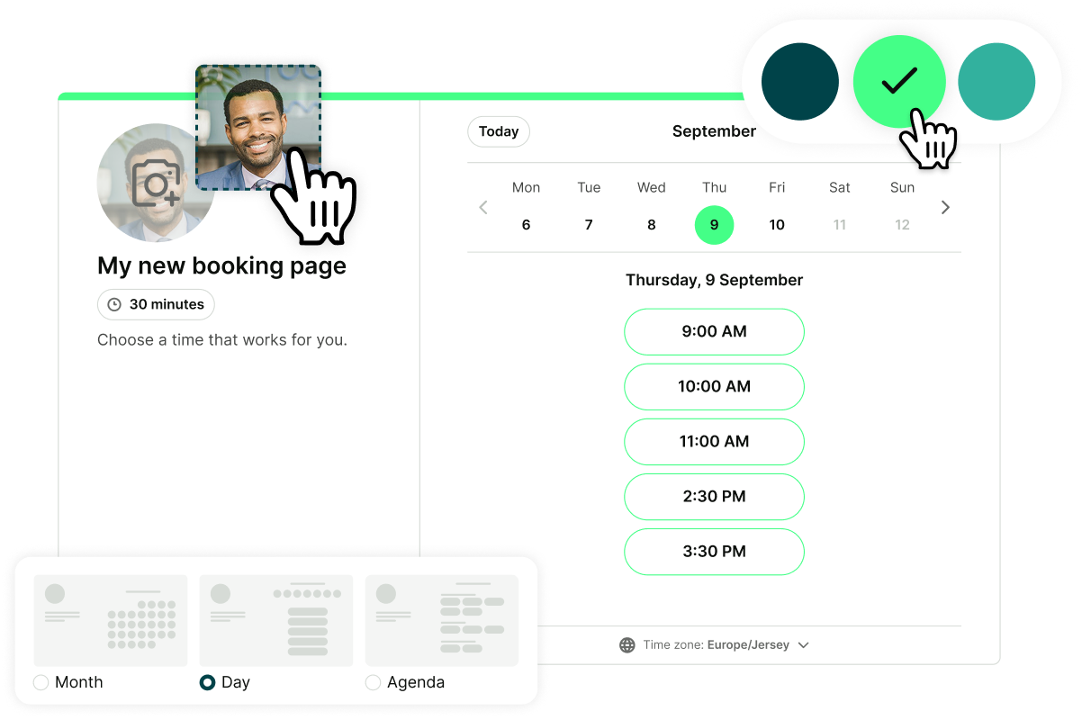 set up your booking page - property managers