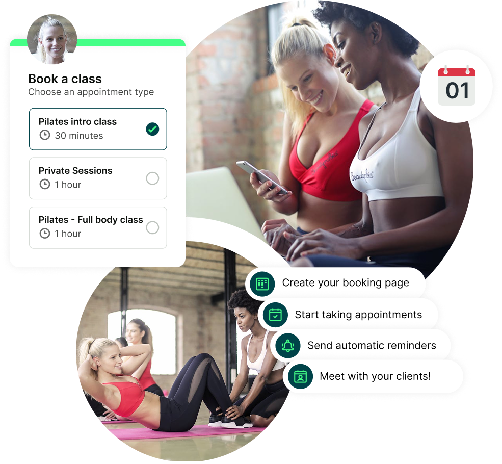 Pilates class scheduling software