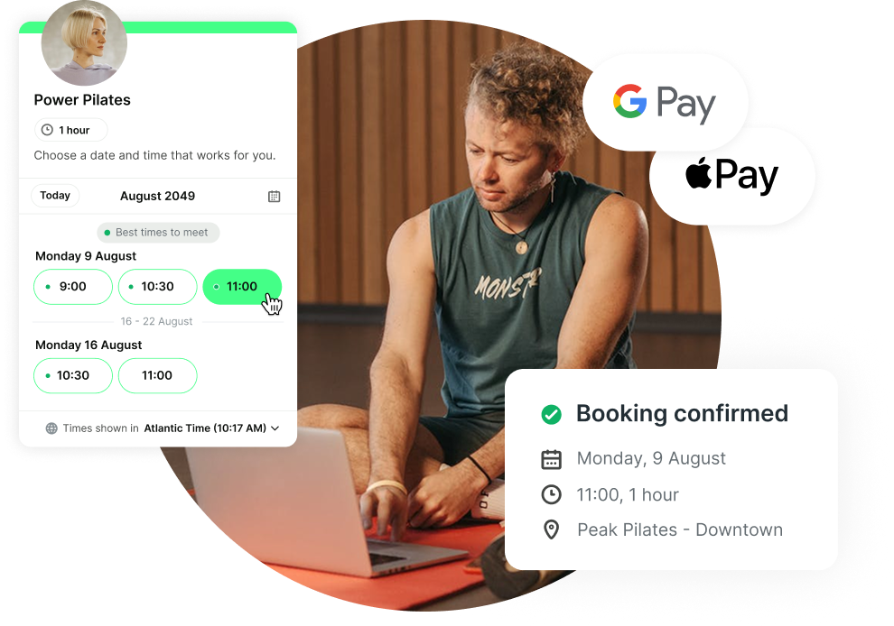 make class bookings easy for pilates clients
