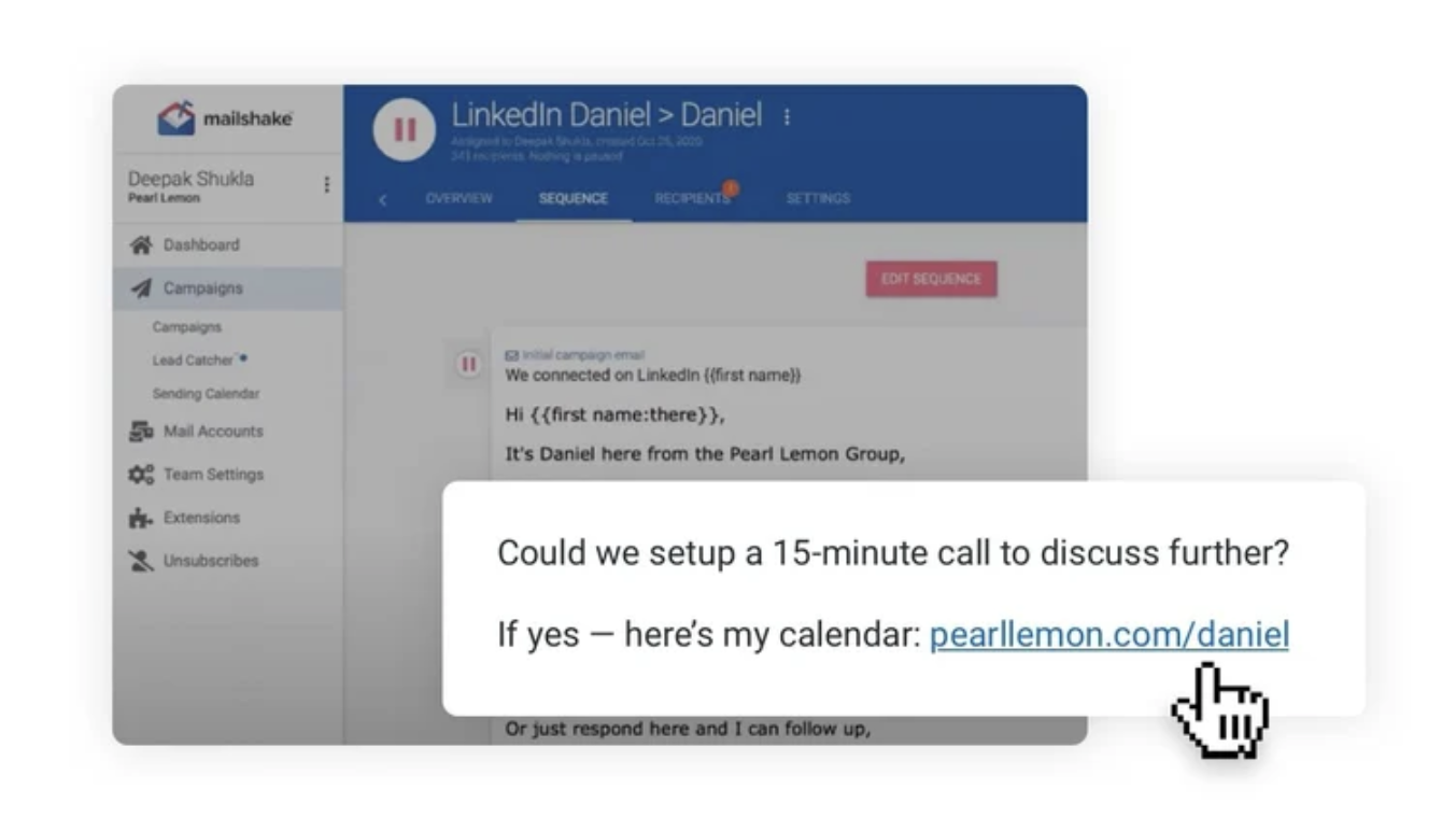book a meeting cta in email