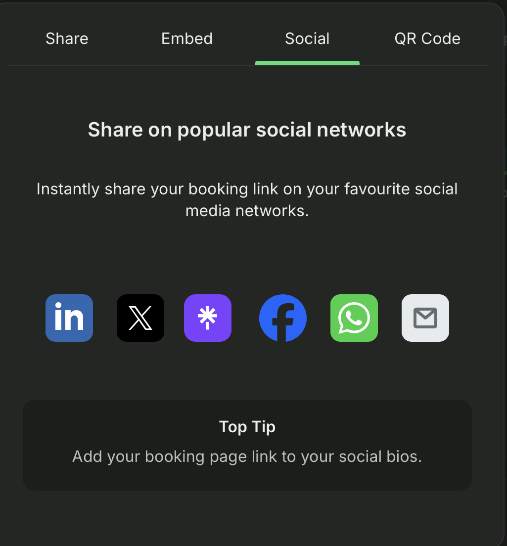 How to share your booking link on social media YouCanBookMe