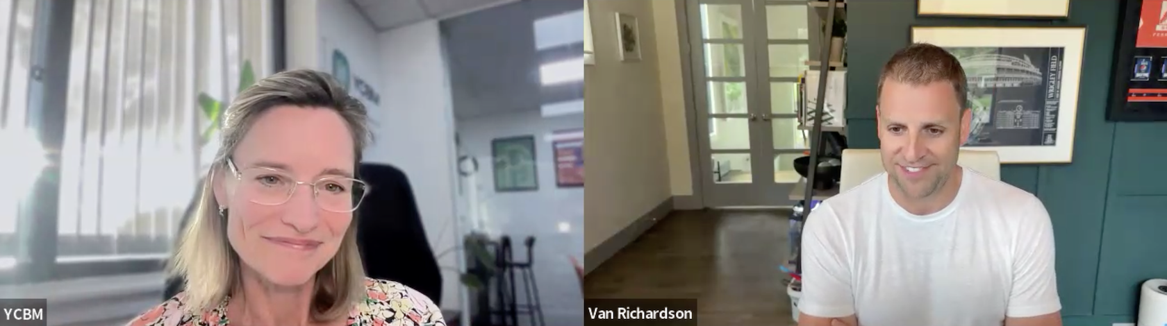 YouCanBookMe's Kate Reynier chats with customer of the week Van Richardson
