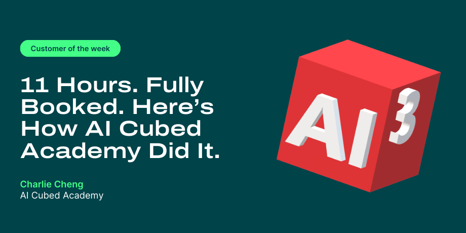 How customer of the week Charlie Cheng uses YouCanBookMe to stay fully booked