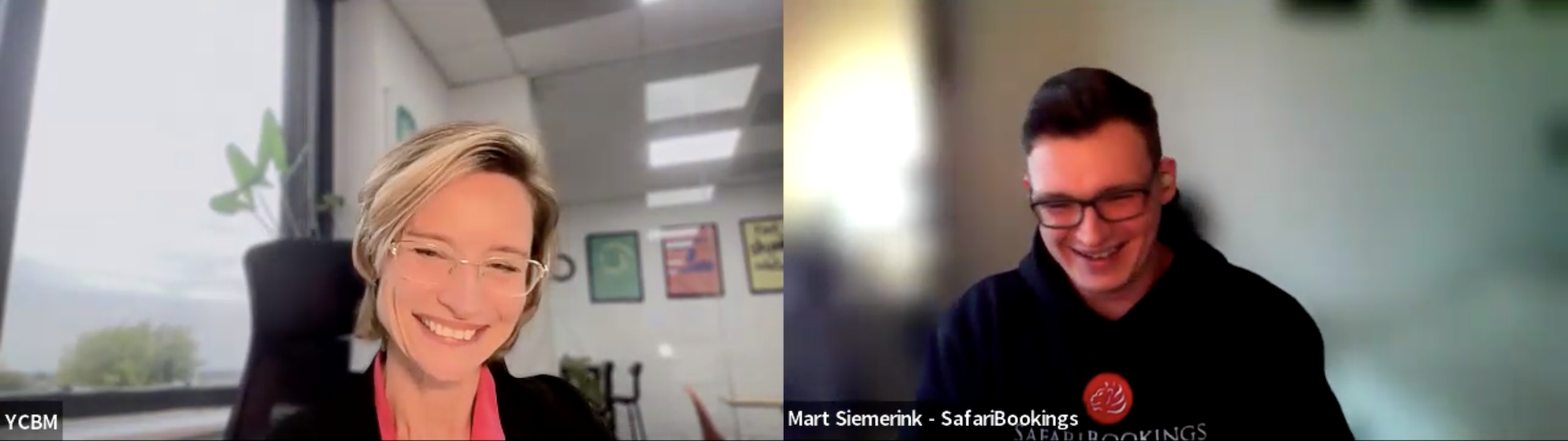 YouCanBookMe's Kate Reynier chats with customer of the week Mart Siemerink