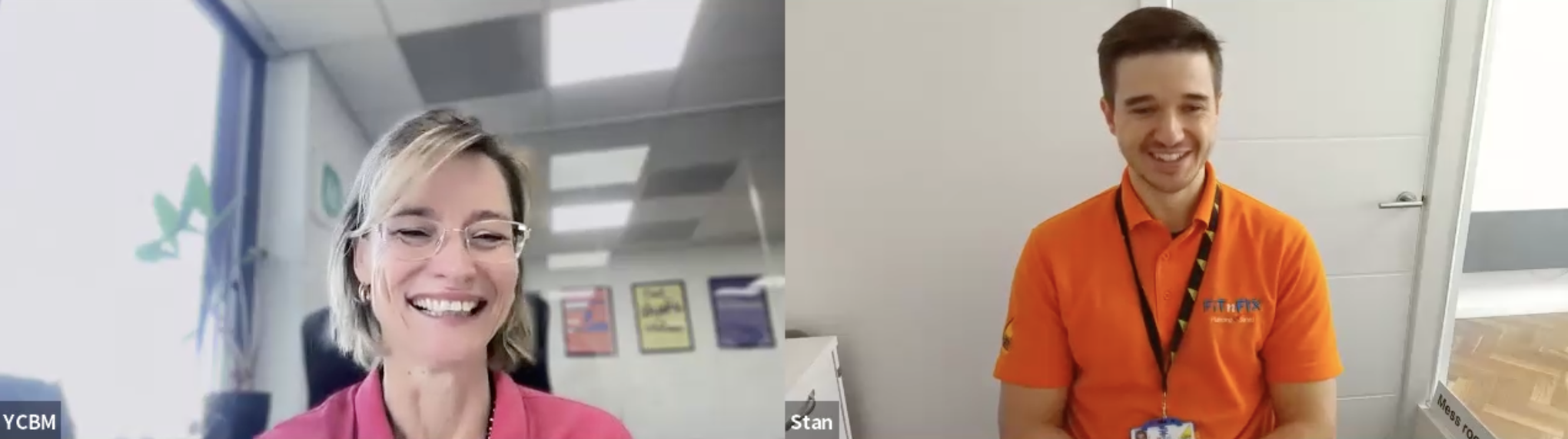 YouCanBookMe's Kate Reynier chats with customer of the week Stan Fedin