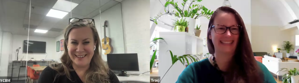 YouCanBookMe CEO Bridget Harris chats with customer of the week Traci Webb
