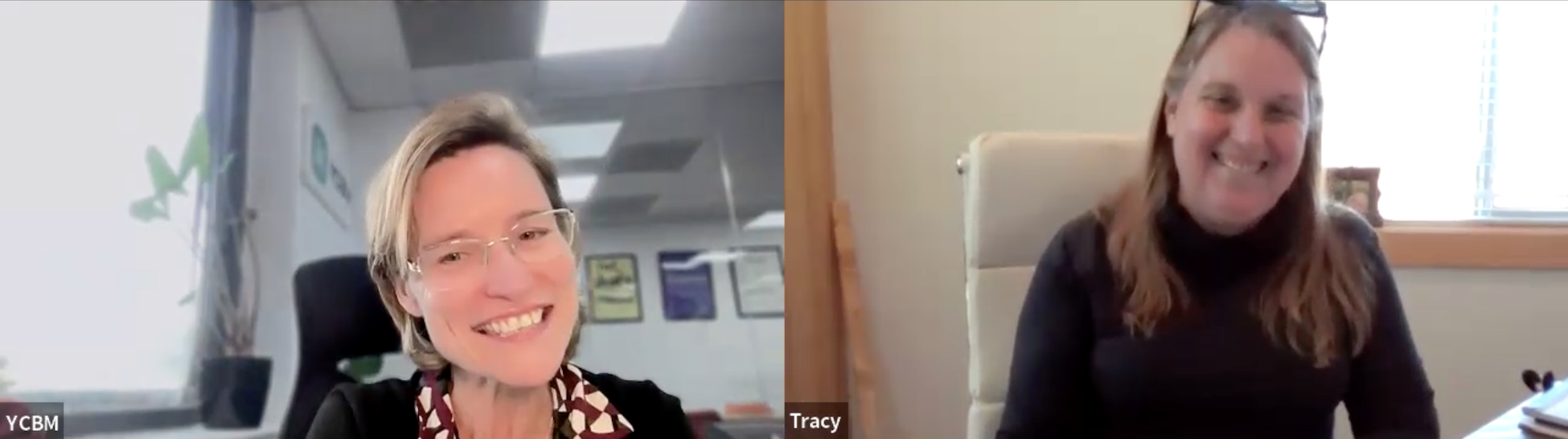 YouCanBookMe's Kate Reynier chats with customer of the week Tracy Dahlin