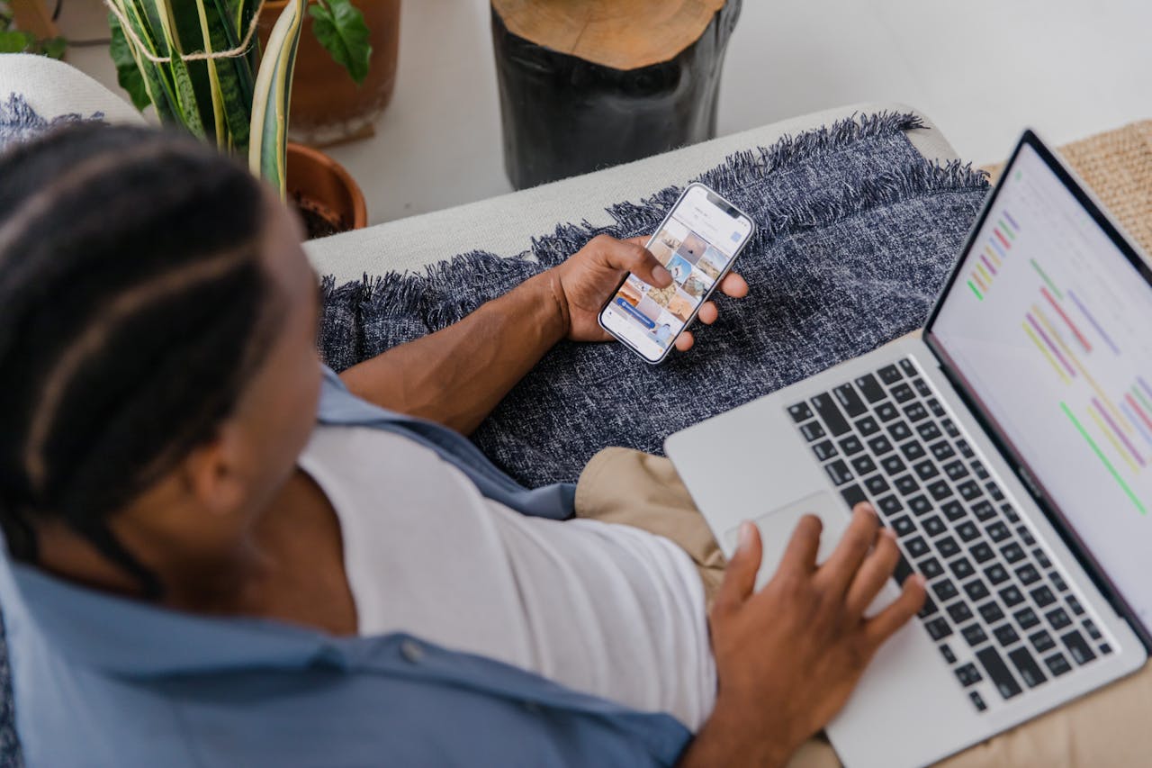 Man improving calendar management