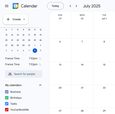 calendar overlap