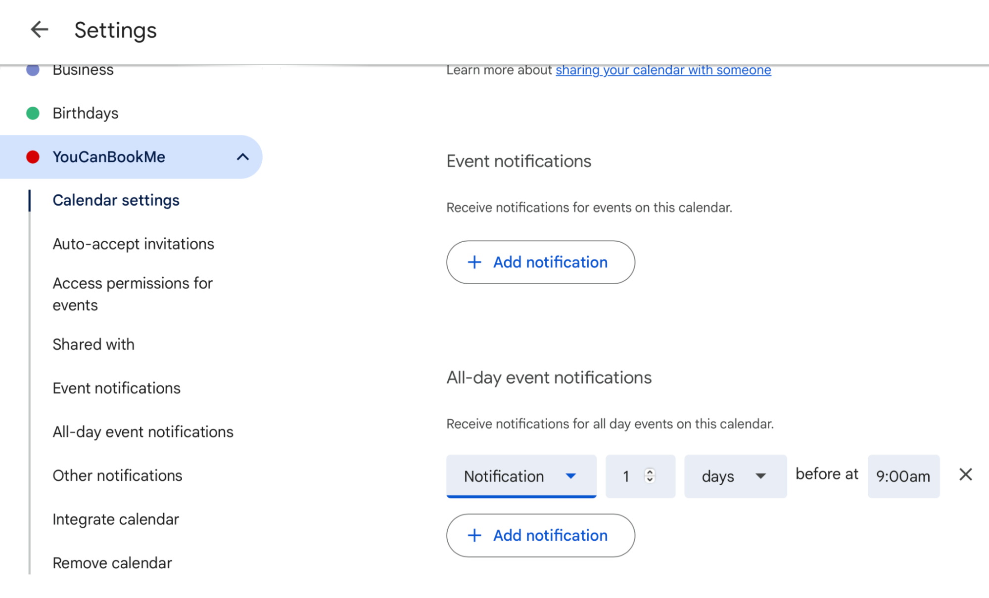 notifications
