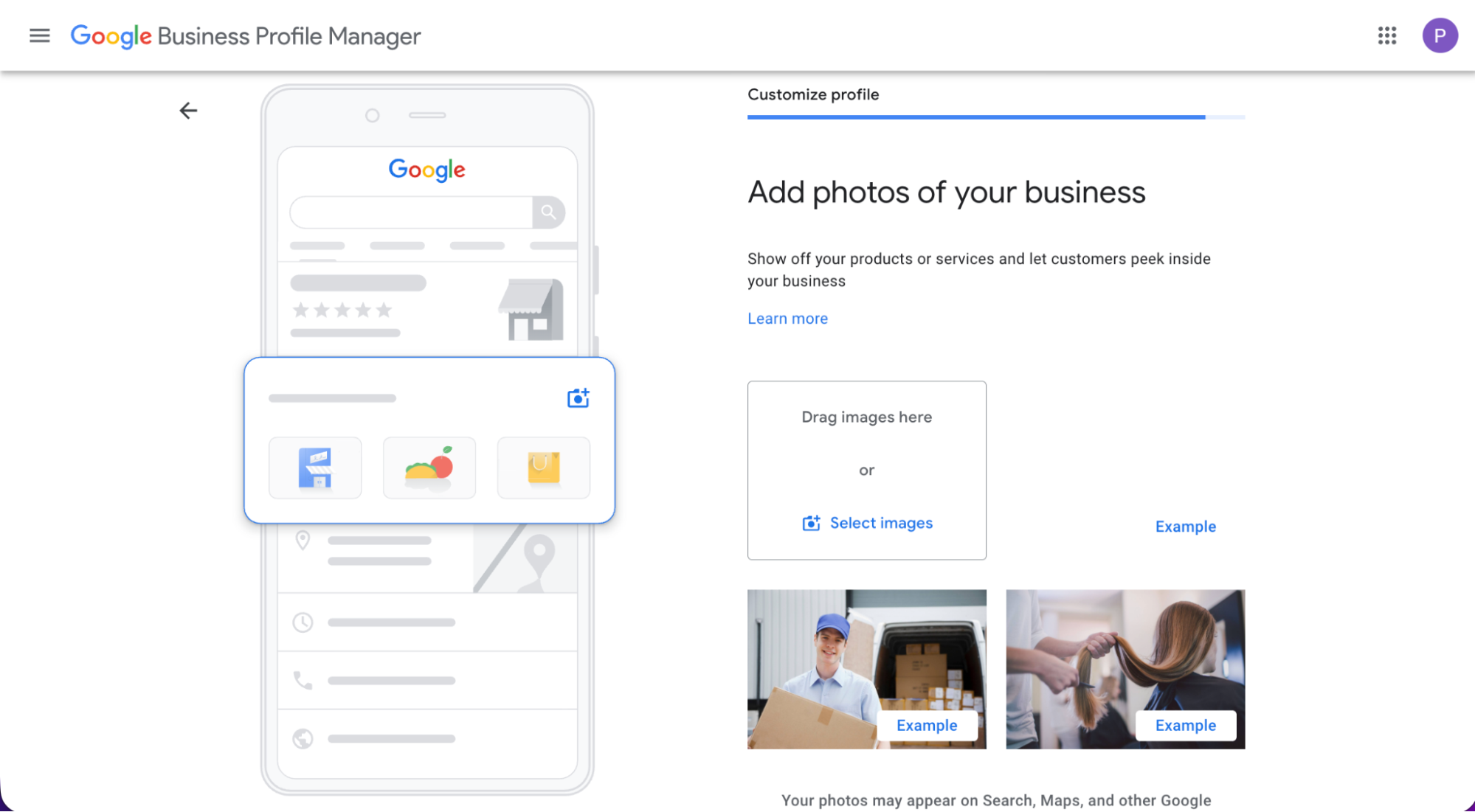 Google business profile adding photos of your business