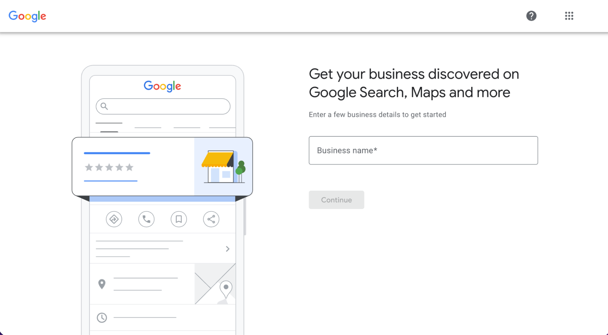 Google business name