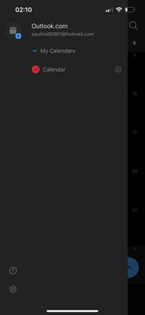 list of calendars iphone app
