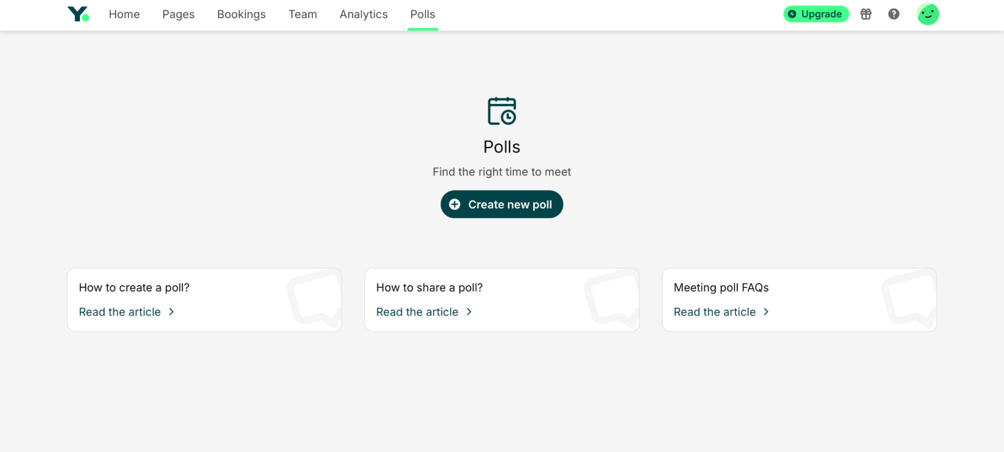 how to create a new meeting poll in youcanbookme