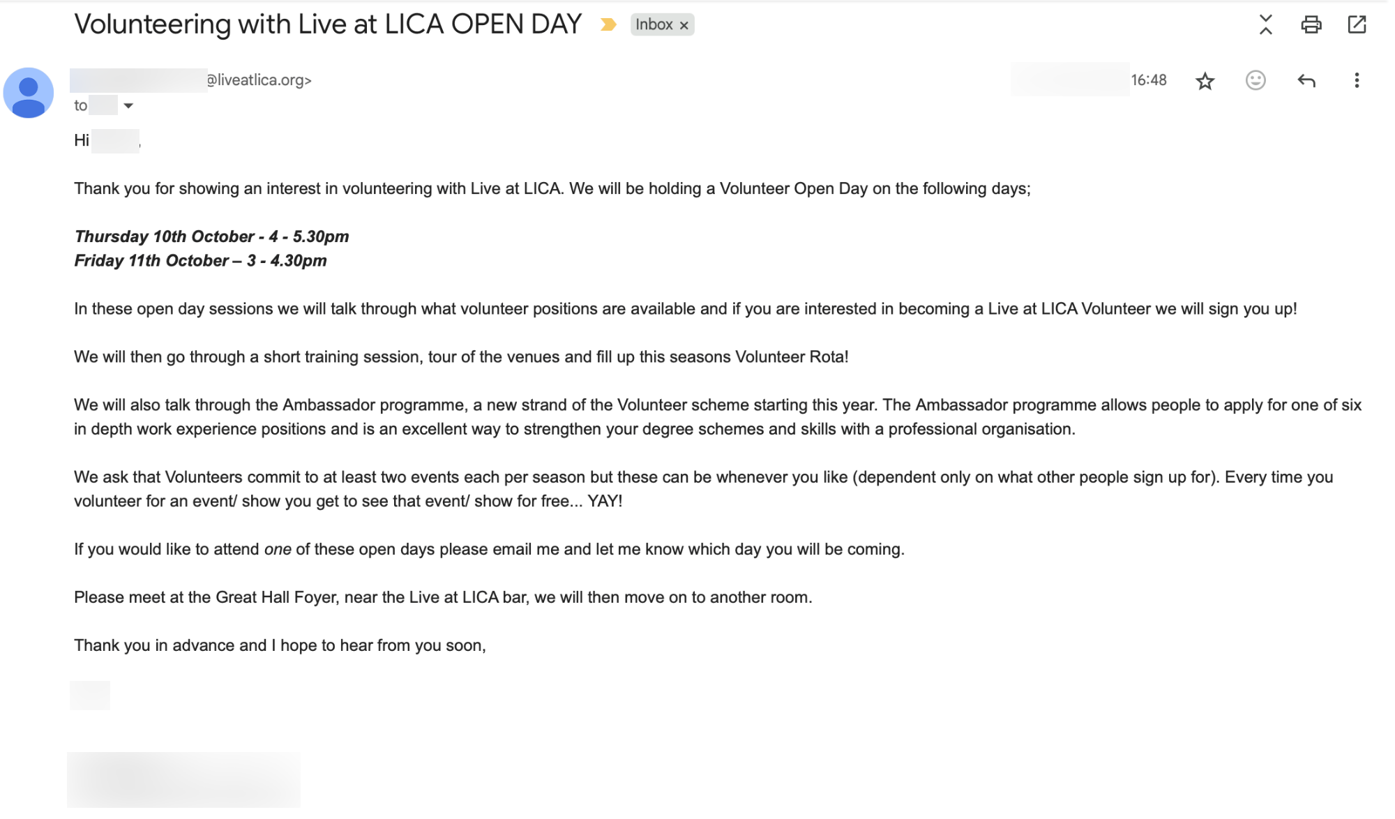 volunteer non profit email