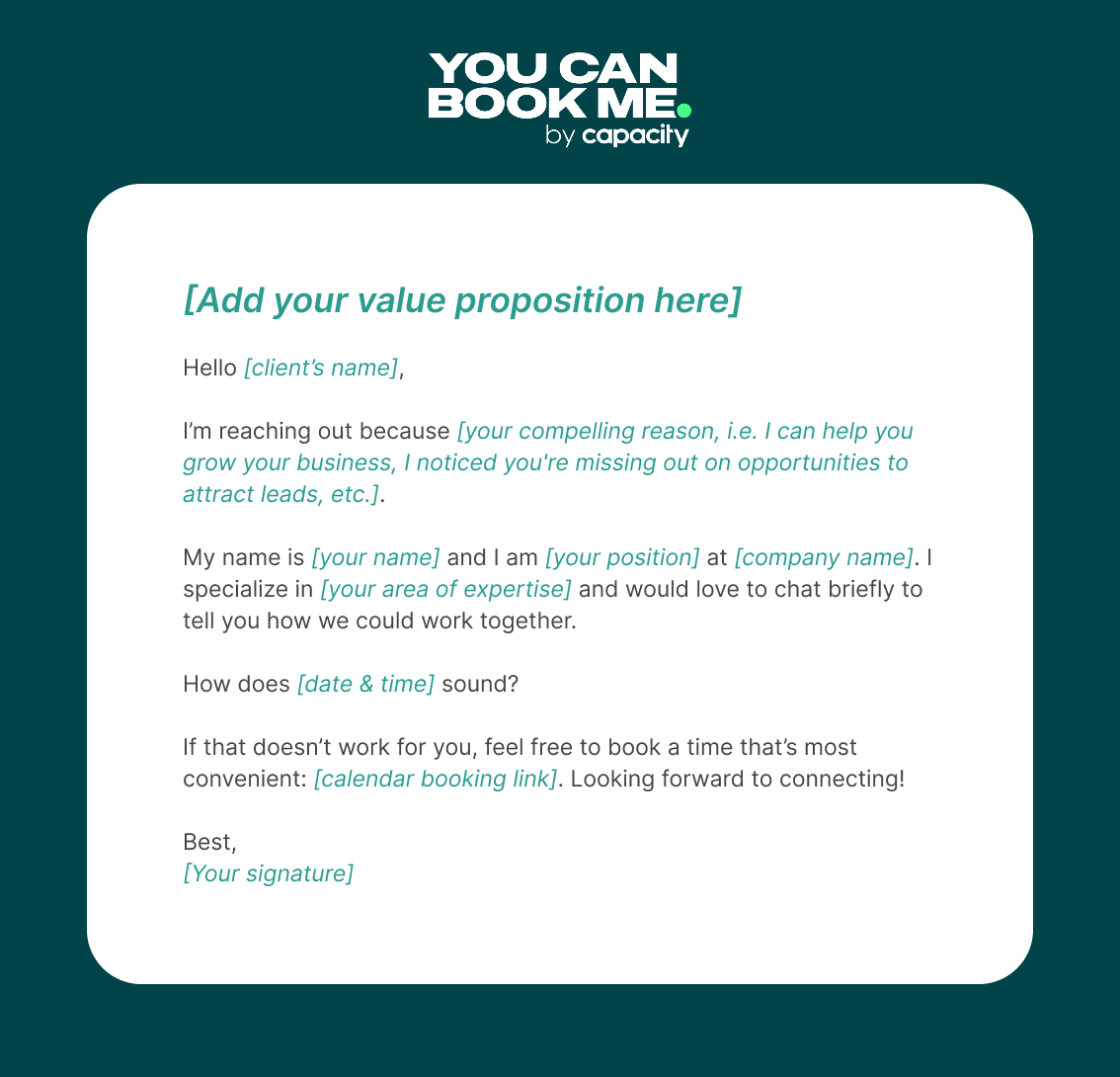 outreach professional email template