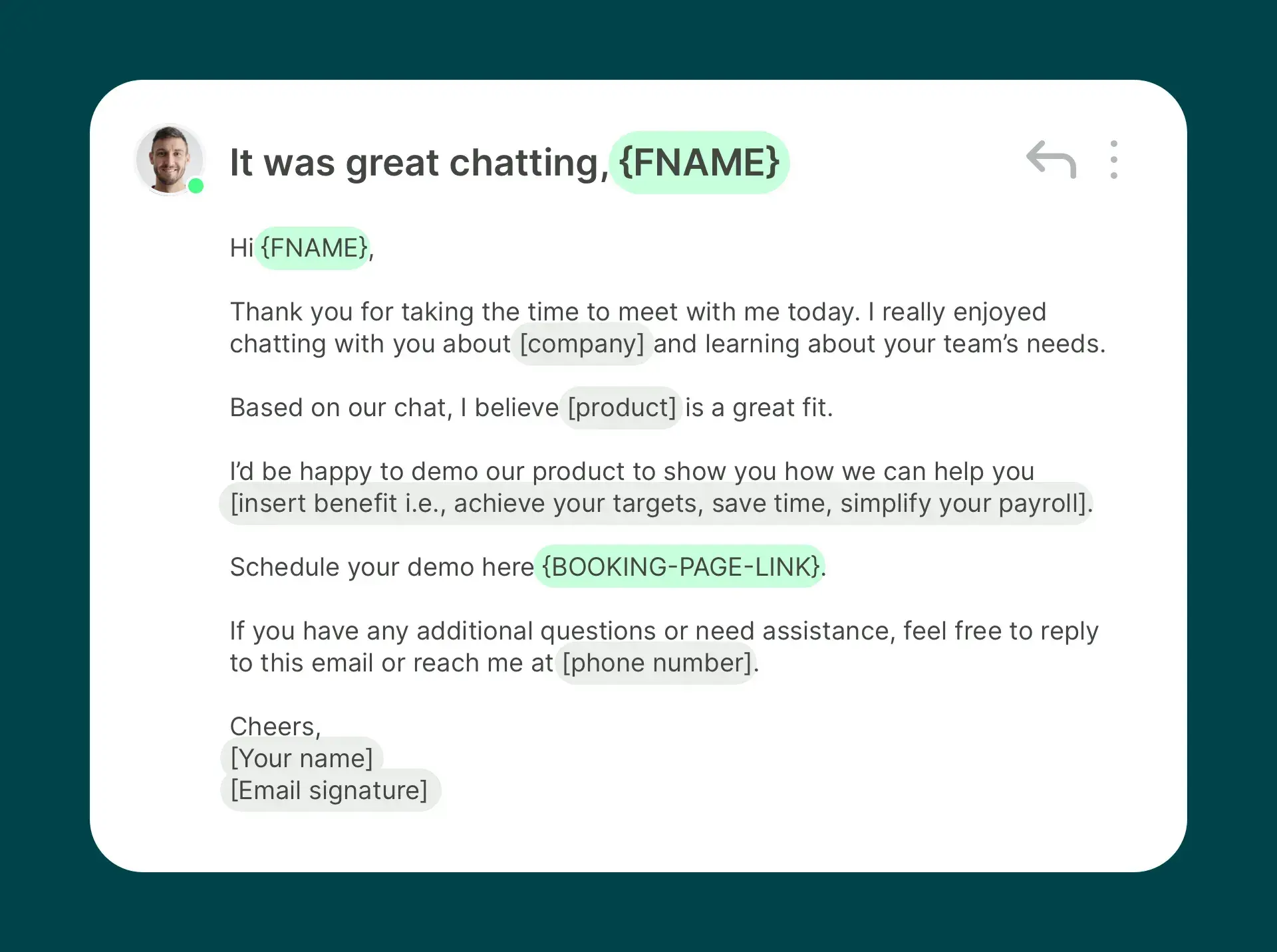 thank you after a discovery call professional email template