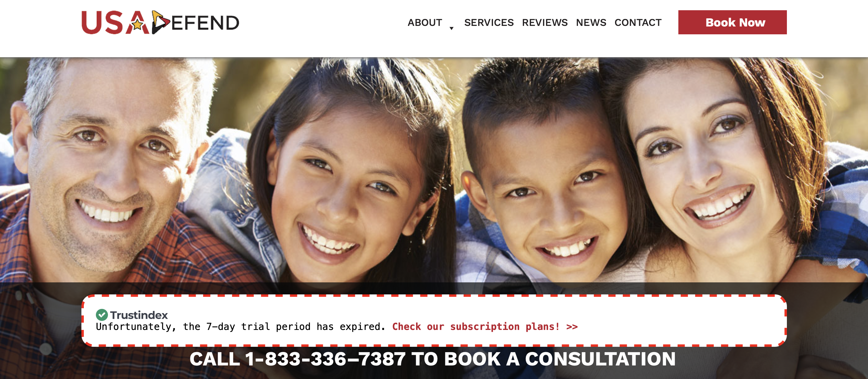 usadefend homepage