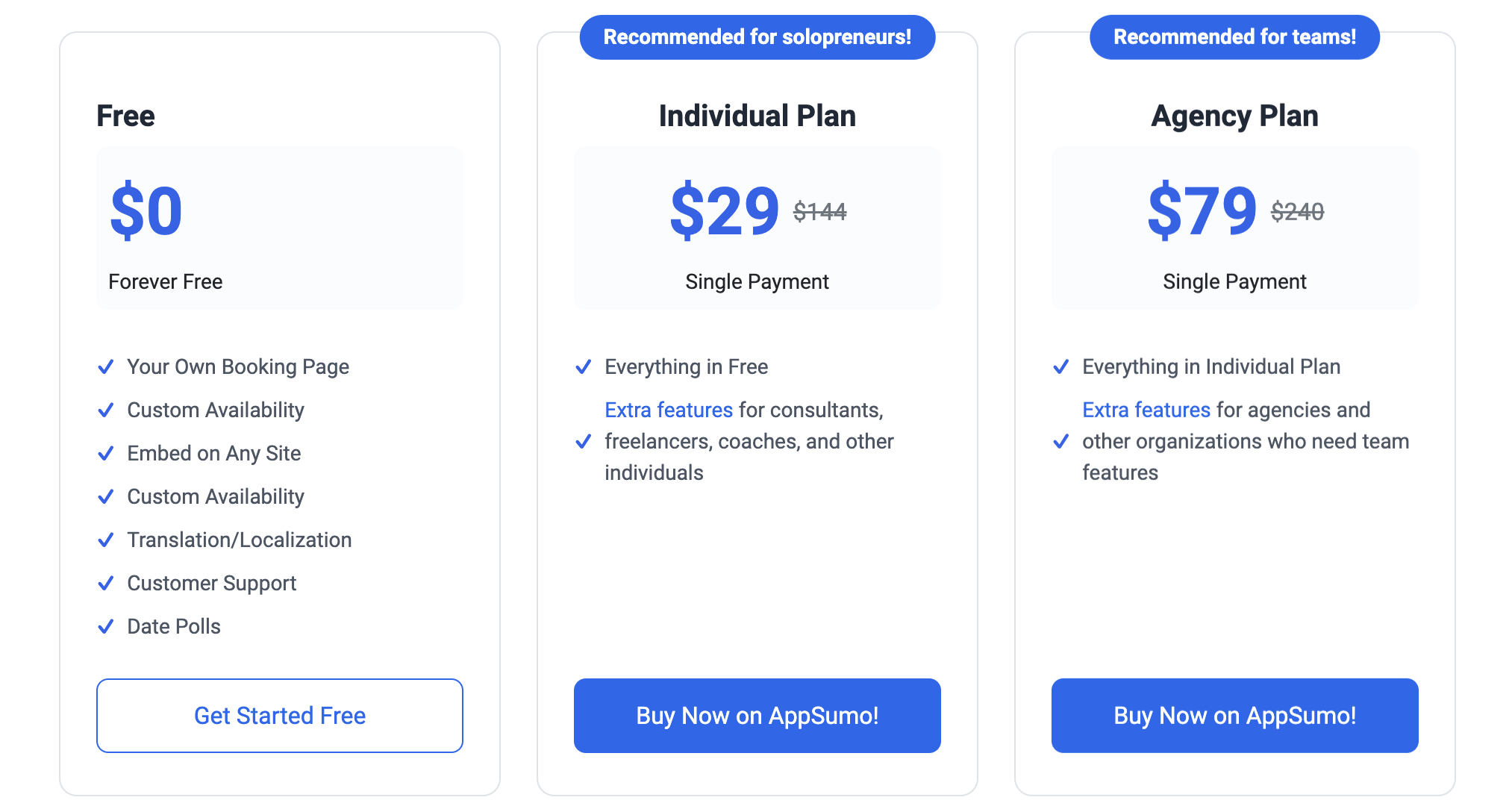TidyCal pricing and plans