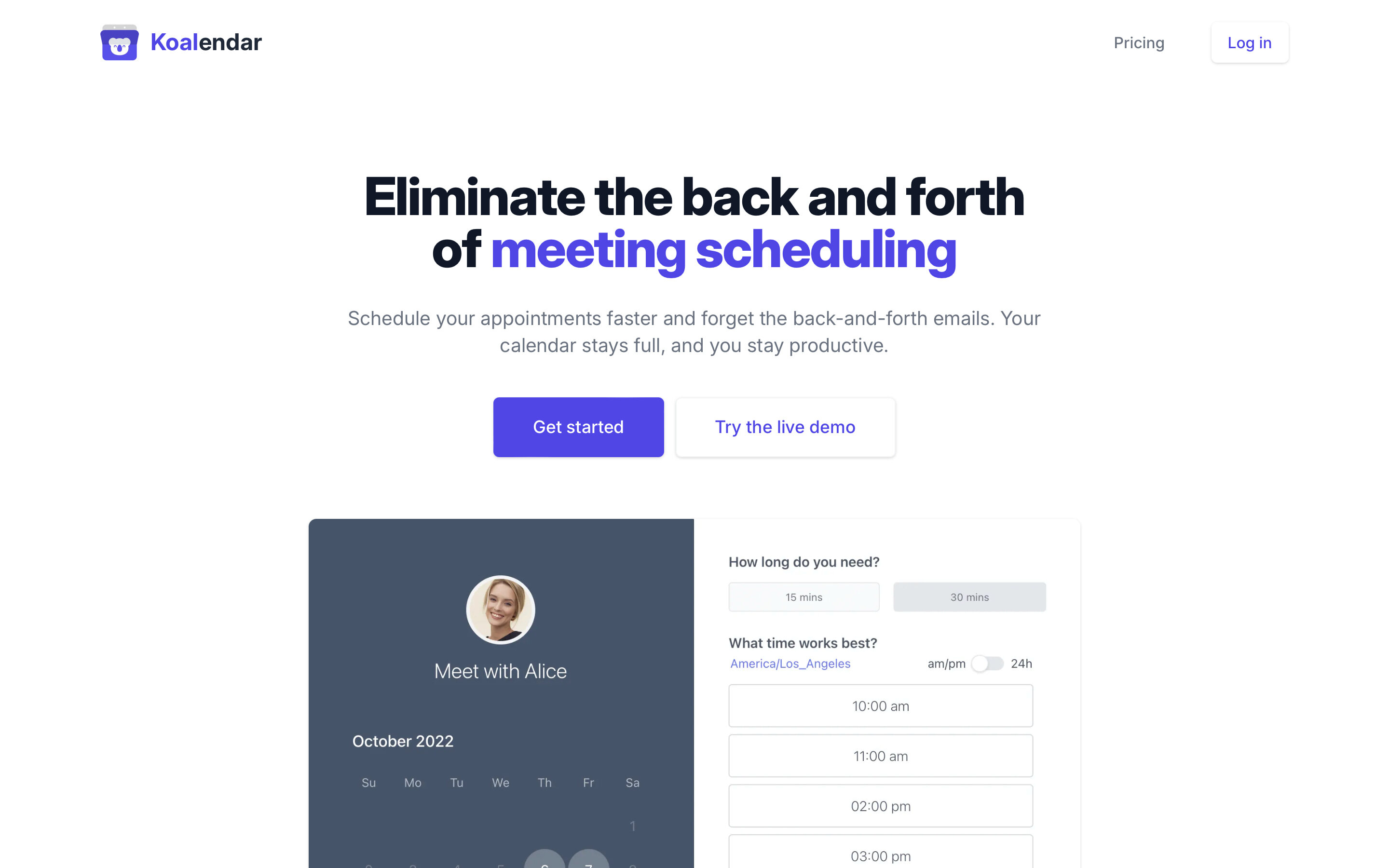 Koalendar Interview Scheduler