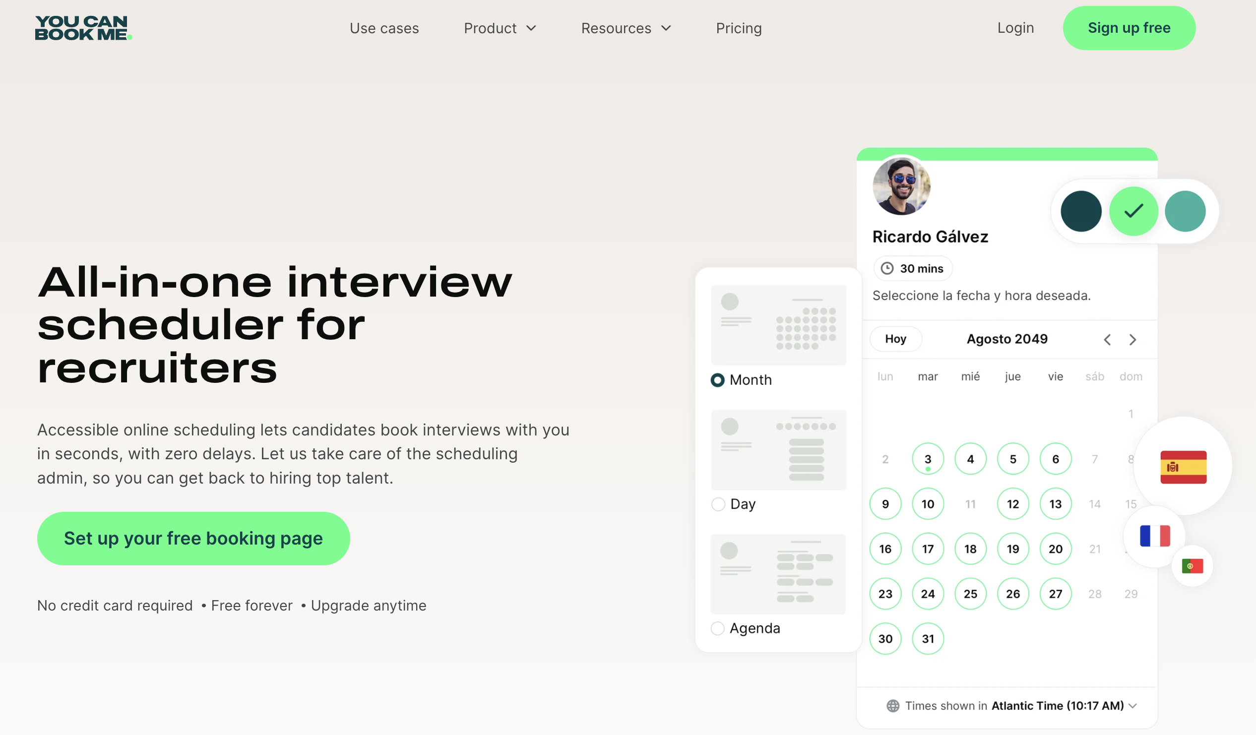 YouCanBookMe Interview Scheduler