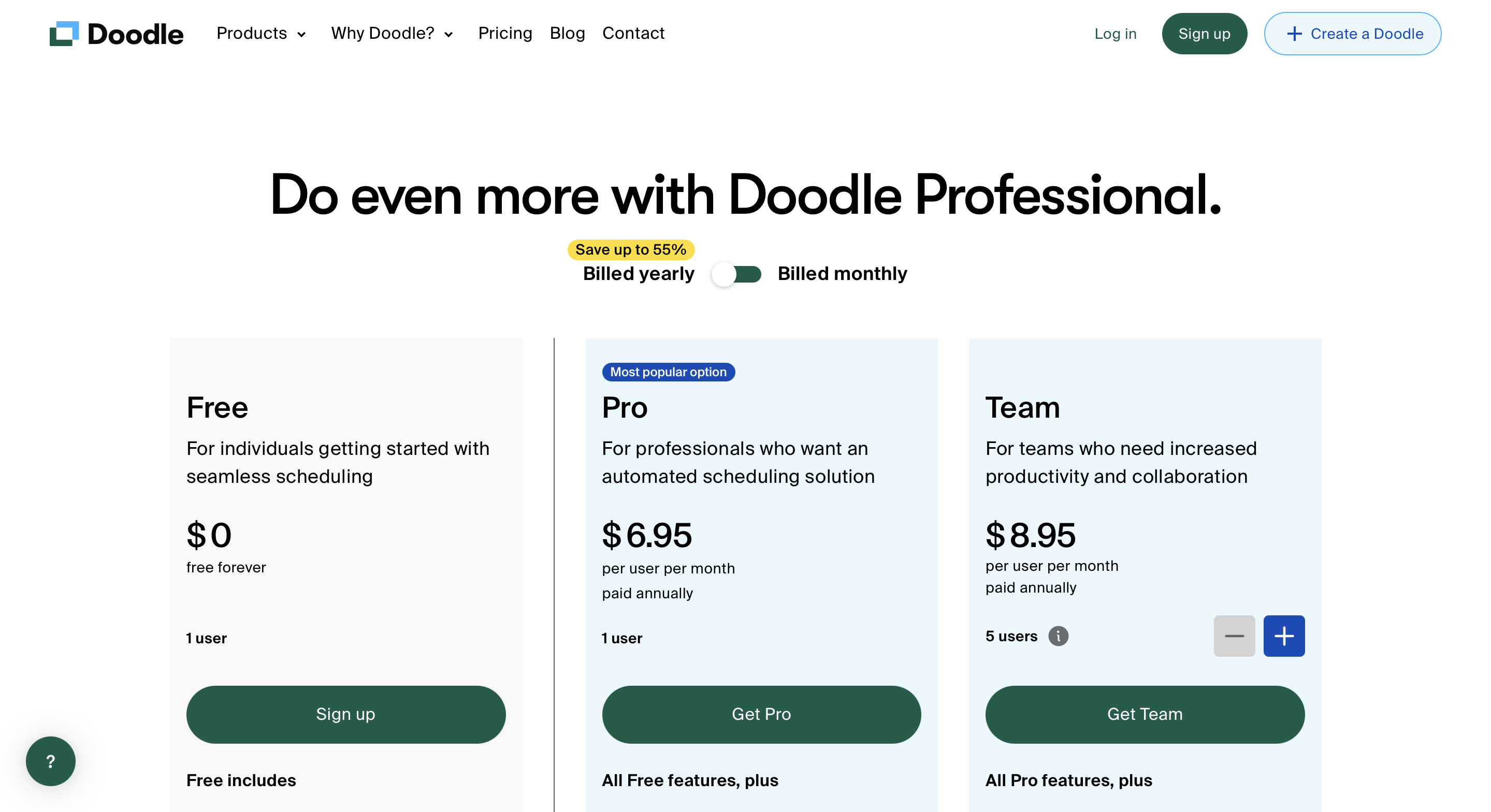 doodle-pricing