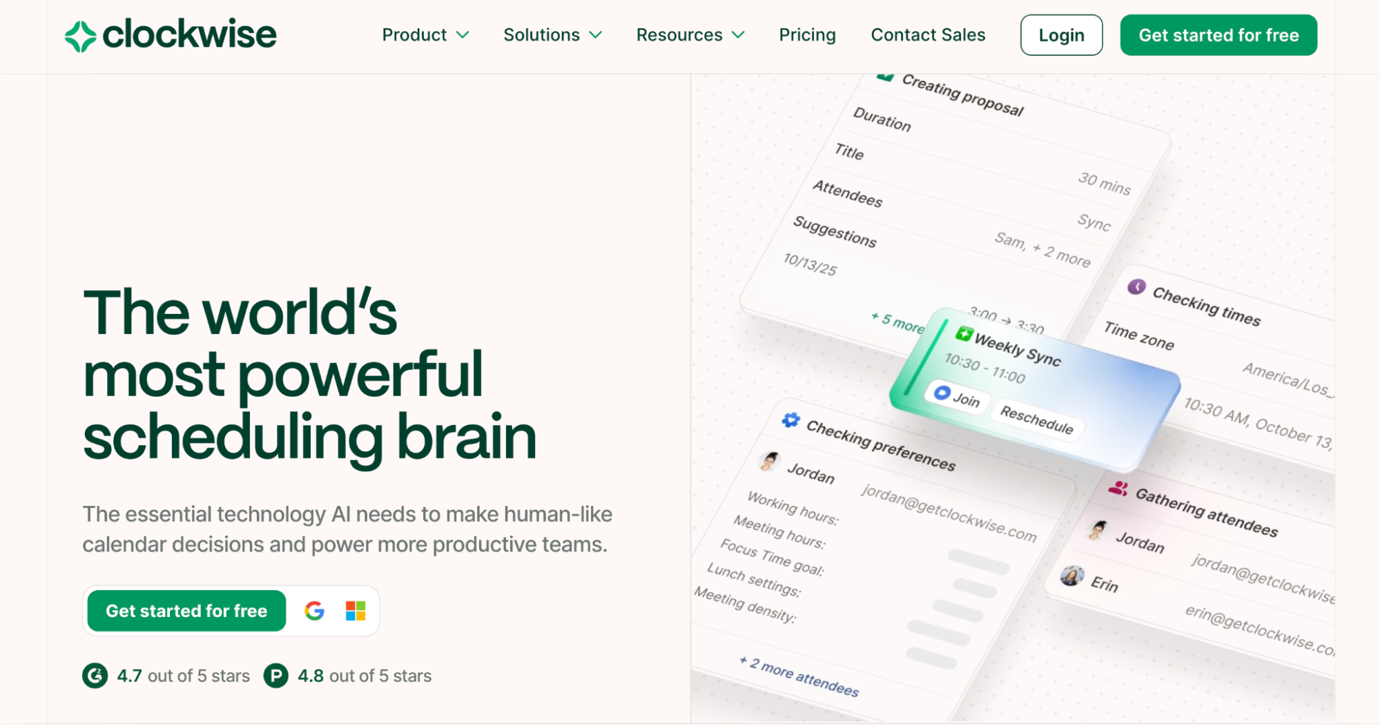 clockwise productivity app