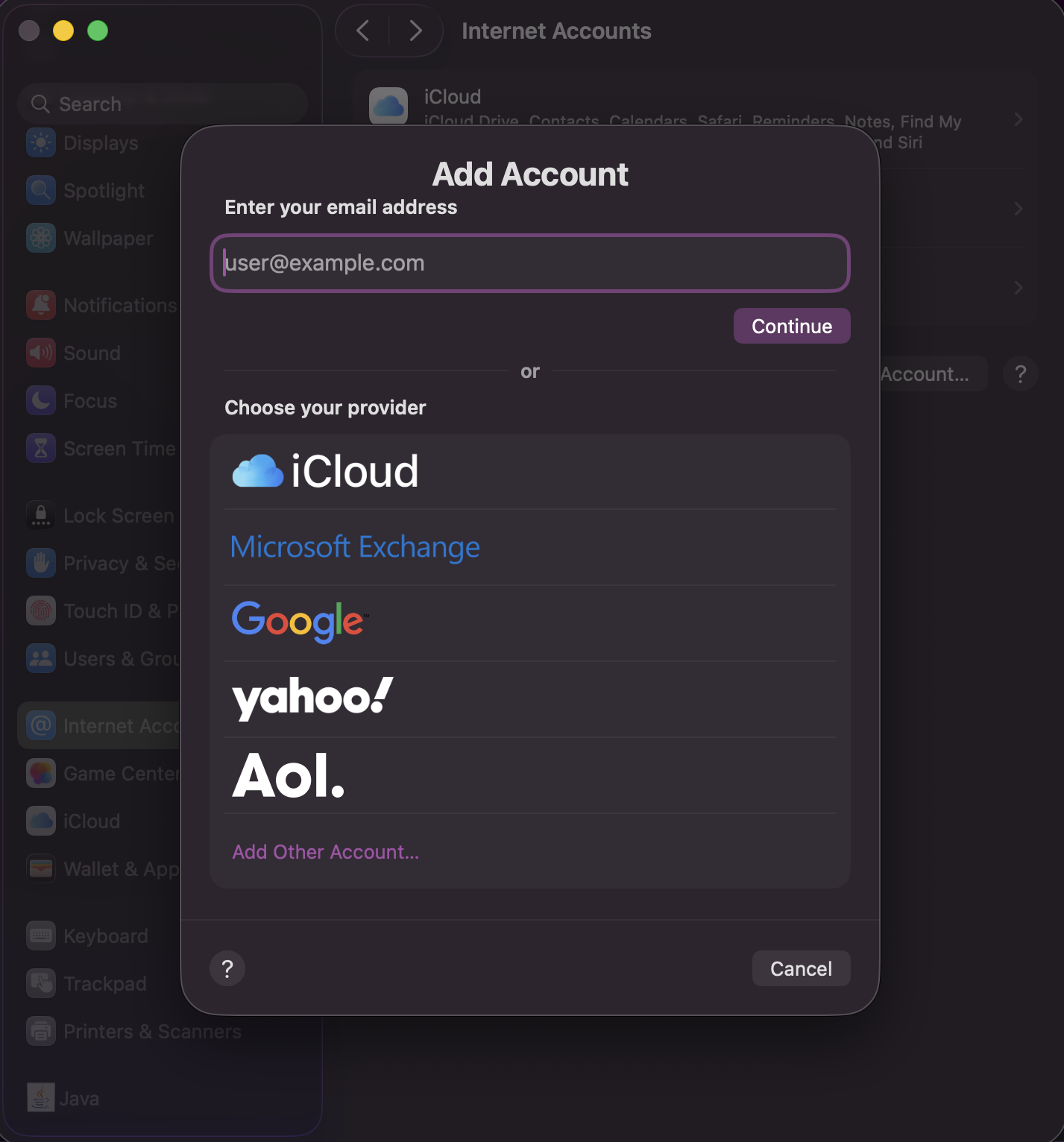 Add a Google Calendar Mac