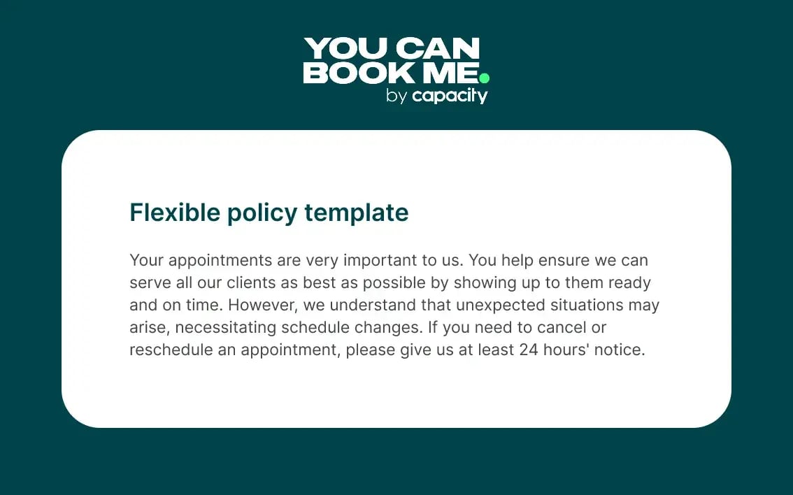 Flexible policy template
