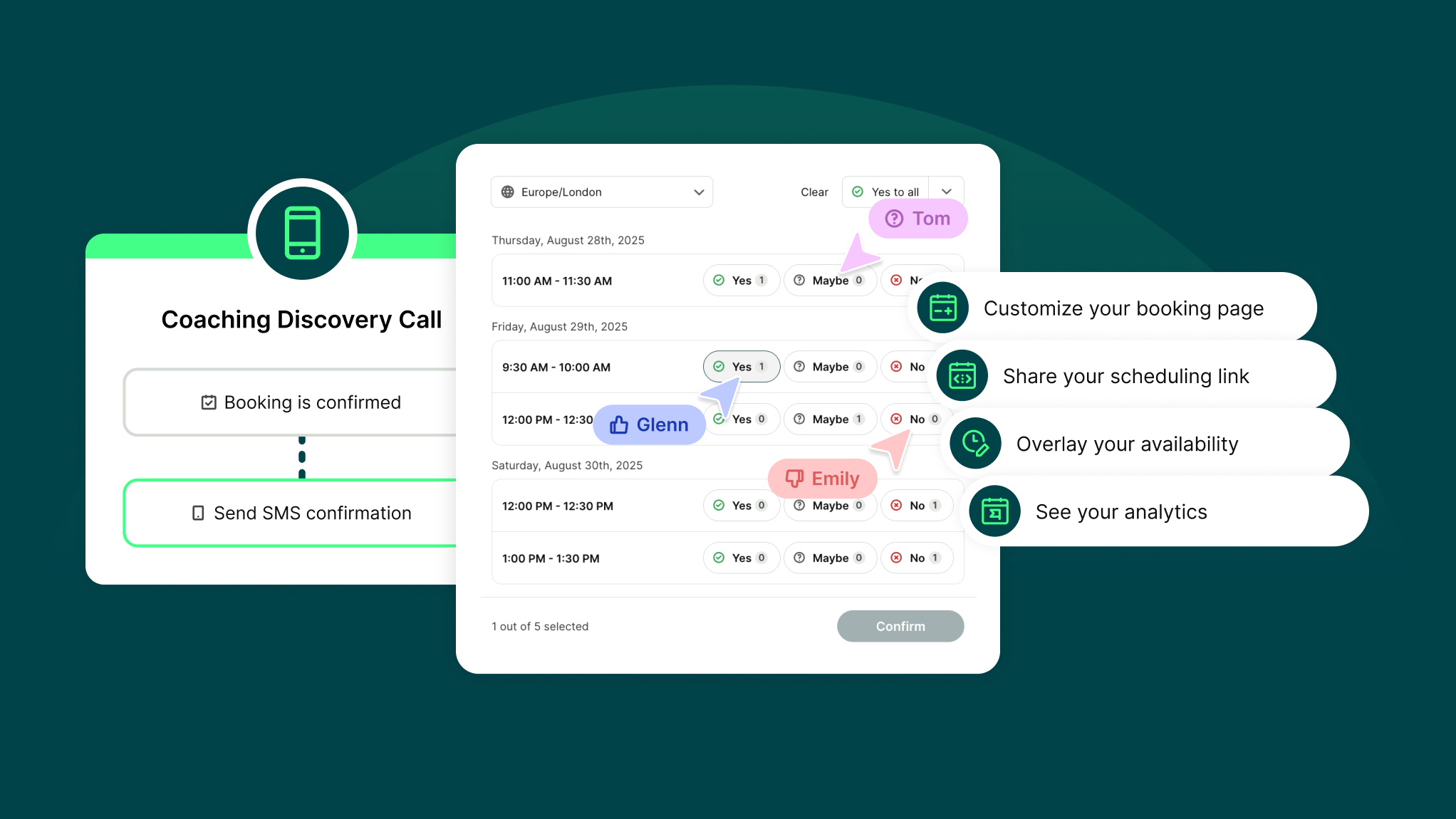 YouCanBookMe appointment scheduling software features