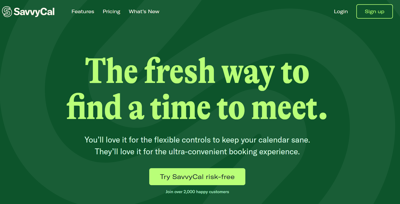 savvy call home page