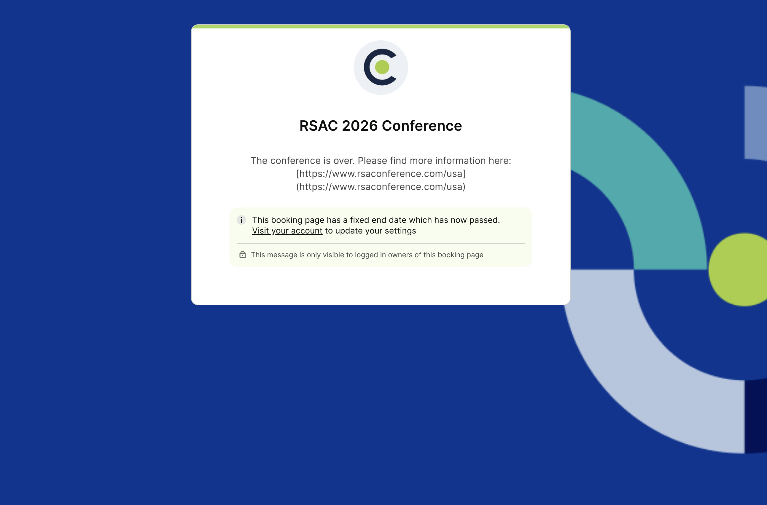 RSAC Conference YCBM page