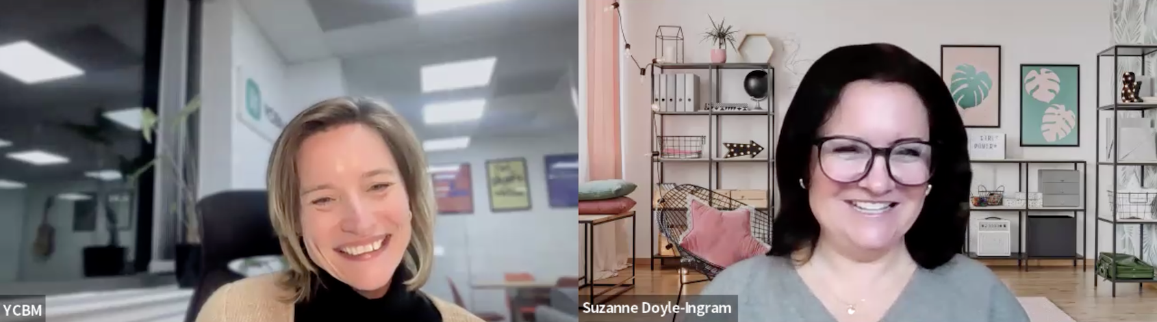 YouCanBookMes Kate Reynier chats with customer of the week Suzanne Doyle-Ingram