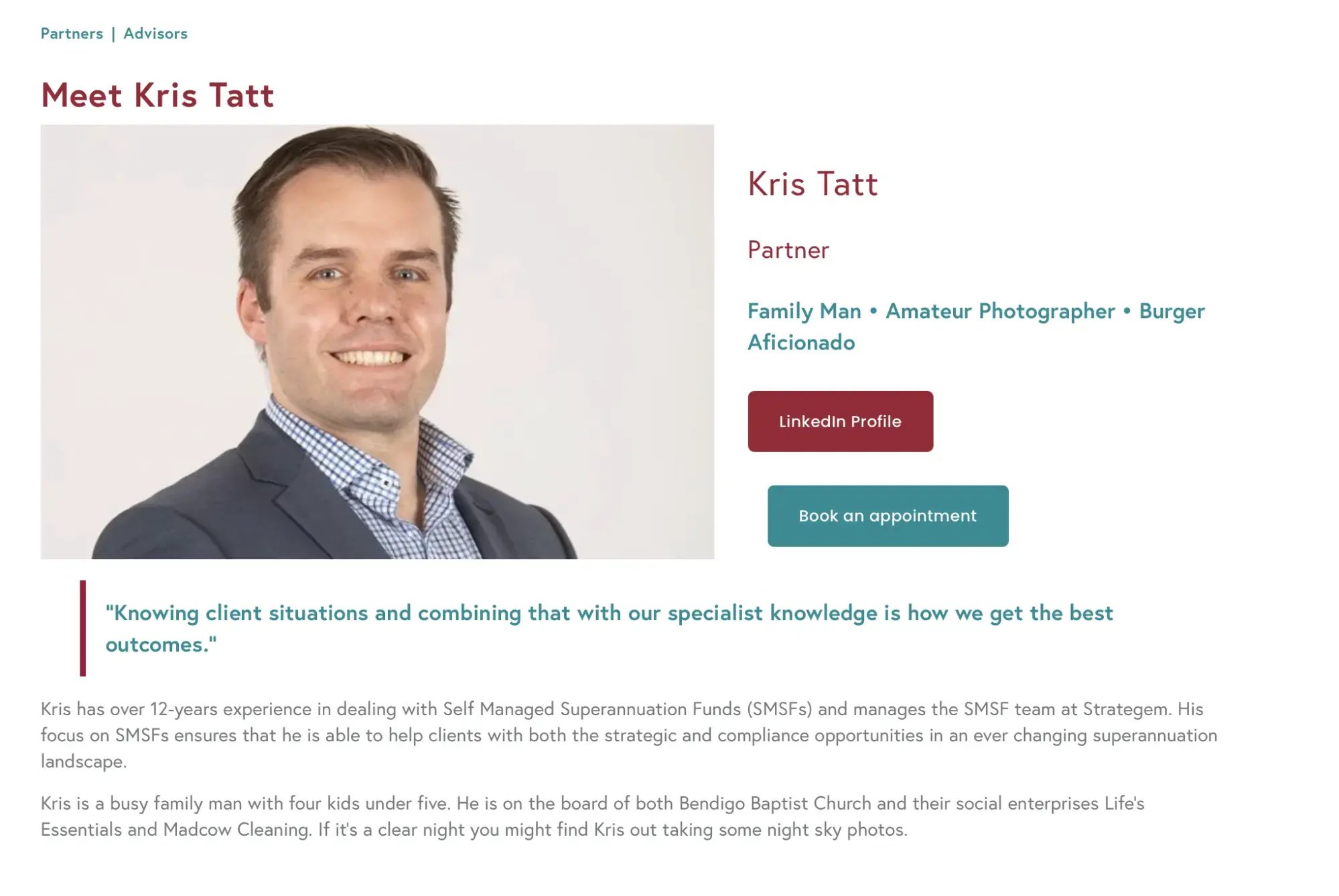 kris tatt financial scheduling page
