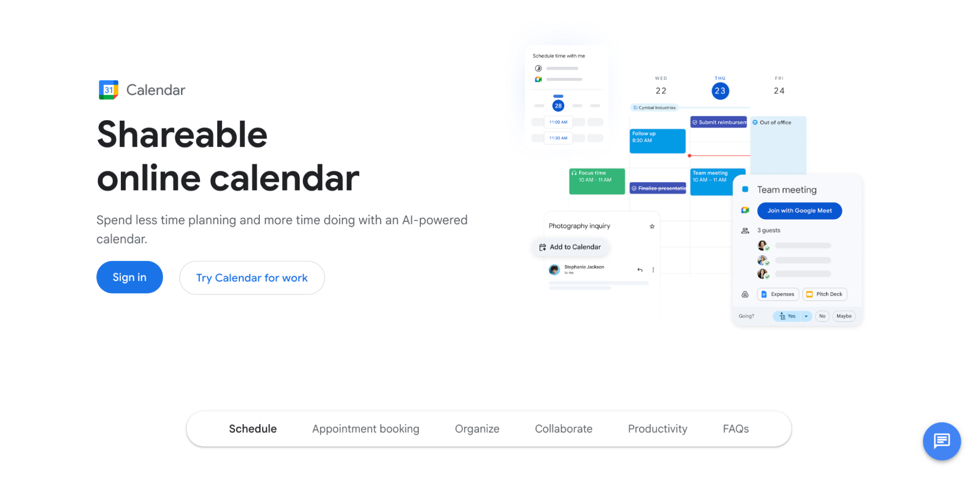 google free online calendar