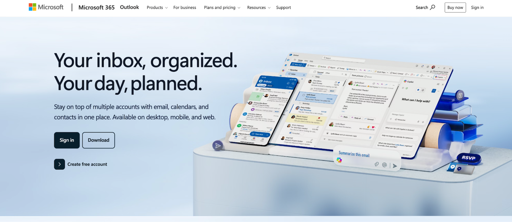 outlook free online calendar