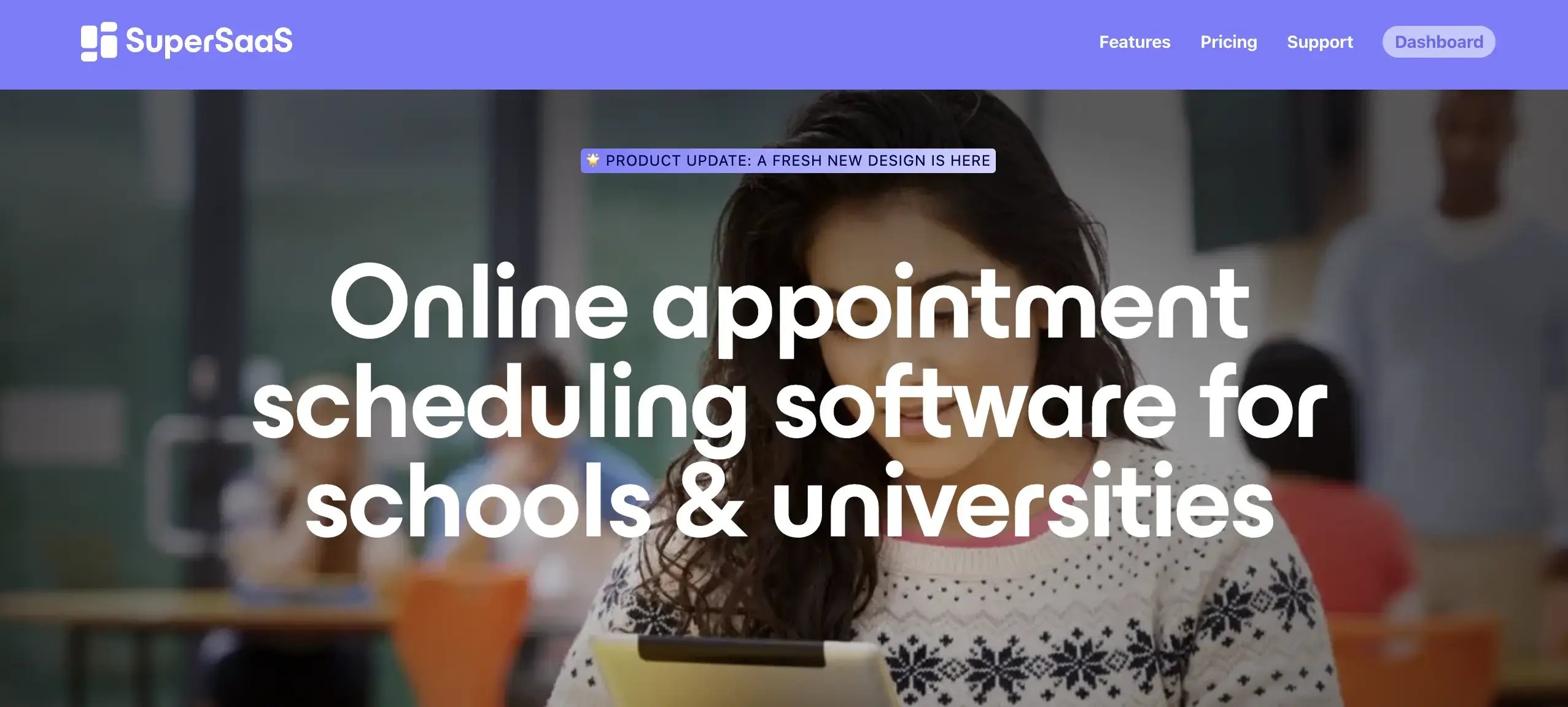 SuperSaaS online appointment scheduling software for schools and universities