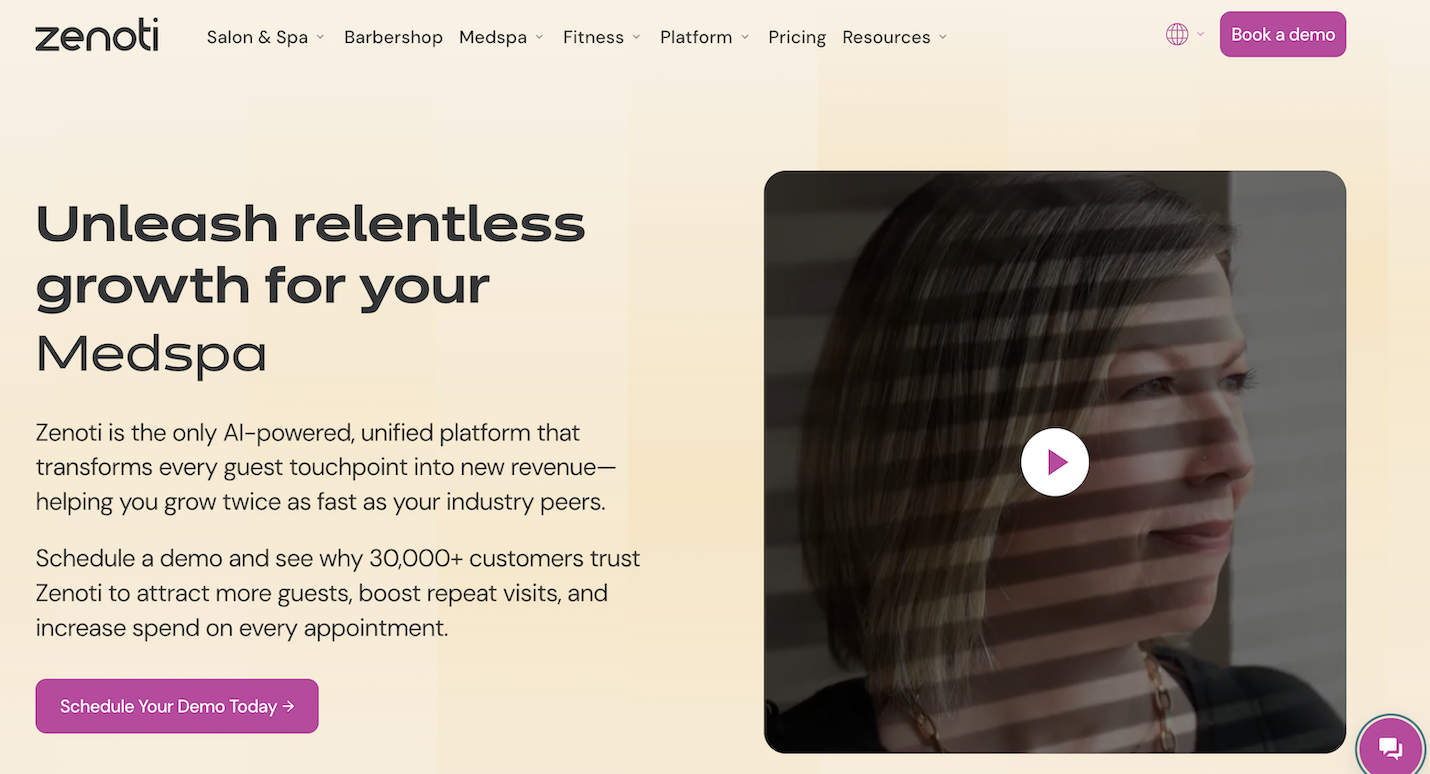 Zenoti fresha alternative for enterprises