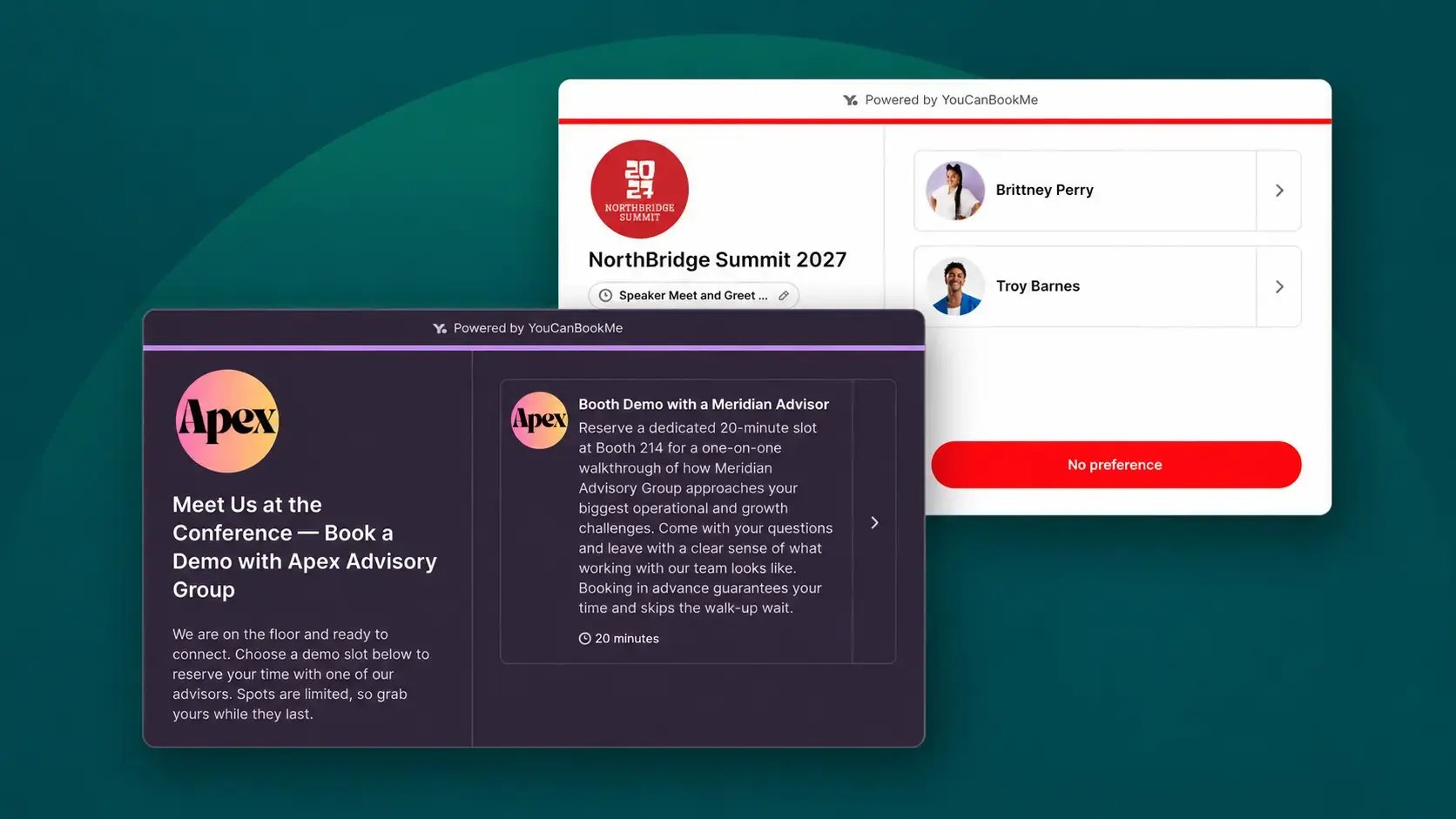 How to set up a conference booking page in YouCanBookMe