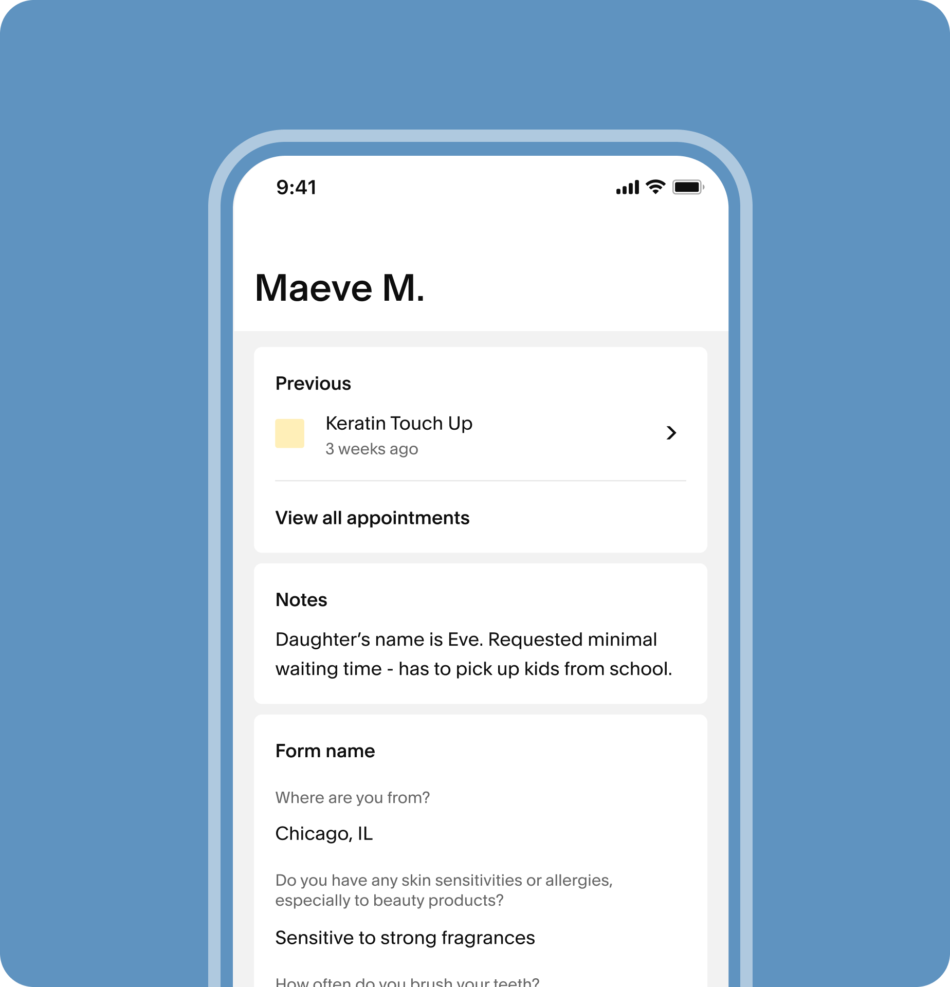 acuity client profiles