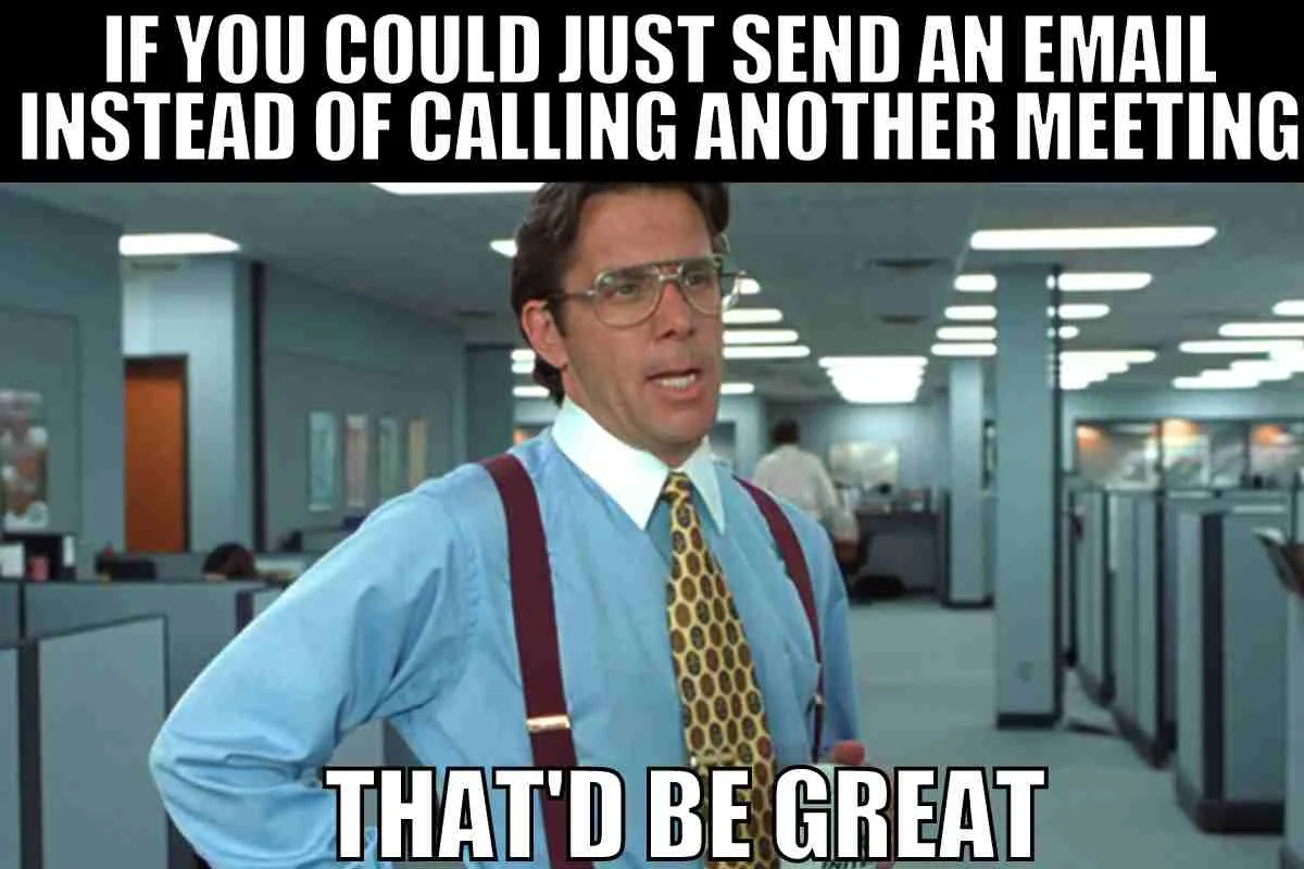 unproductive meeting meme